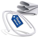 VIOKS Türdichtung 2m zum Selbstanfertigen ohne Magnet Weiß für Kühlschrank/Dichtung zum Zuschneiden Zubehör für Kühl Gefrierkombination, Kühlschrank