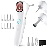 Ohrenschmalz Entferner Otoskop, LMECHN Ohrenreiniger mit 1,21 Zoll 1080P HD Bildschirm, Ohrreiniger mit 32 GB Karte & 12 Silikonaufsätzen, Ohne Wifi Ohr Reinigung Für Erwachsene, Kinder und Haustiere