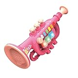 Kinder Trompete/Saxophon/Klarinette Kind Geschenk Mini Saxophon Musical Spielzeug Baby Spielen Werkzeug Kinder Simulation instrument, Trompete Rot