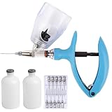 Eikioly 5 MLViehspritze, Automatischer Dauereinspritzer, Rinderspritze, Einstellbare Kontinuierliche Impfstoffspritze, Geflügel- Und for Schweine, Rinder, Schafe, Geflügelchtausrüstung