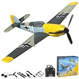 volantexrc BF-109 V2 Messerschmitt 4CH RC-Flugzeug RTF - RC Plane Ferngesteuertes Flugzeug 4-Kanal Modellflugzeug für Anfänger und Erwachsene