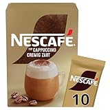 NESCAFÉ Gold Typ Cappuccino Cremig Zart, Getränkepulver aus löslichem Bohnenkaffee, portionsweiser Geschmack, koffeinhaltig, 1er Pack (1 x 10 Sticks à 14g)