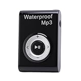Annadue Wasserdichter MP3-Player, IPX8-Schwimmmusik-Player mit 8 GB Speicher, Verlustfreier Hi-Fi-Sound, 10 Fuß Tiefenwiderstand, Clip-On-Design Zum Laufen, Tauchen, Surfen (Black)