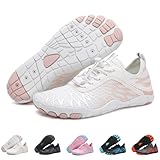 Barezoey Barfußschuhe Damen Barfuss schuhe Herren Wasserschuhe Gesunde & Bequeme Walkingschuhe Aquaschuhe Strandschuhe Breiter Zehenbox Schwimmschuhe Traillaufschuhe Fitnessschuhe Barefoot Shoes Women