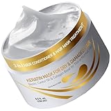 Vitamins Haarmaske Keratin Haarkur Behandlung - Biotin, Castor Oil, Collagen Protein & Kokosöl Deep Conditioner für geschädigtes dünnes trockenes strapaziertes Haar