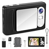 Digitalkamera, GuKKK 4K Kompaktkamera Fotokamera mit 32G Karte, Tragbare 18X Digitalzoom Digital Camera, HD 48MP 2,8' Großem Bildschirm Fotoapparat, Blitz Anti Shake, für Teenager Student Anfänger