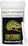 Exo Terra Puderzusatzpräparat, Multivitamin, Futterzusatz für Reptilien, 70g