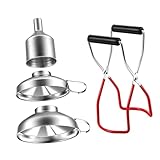FUNNETOYU Teiliges Trichter mit Rutsch Funktion Lifter für Öl Wein Marmeladenabfüllung und Einmachgläser Langlebig Leicht zu Reinigen Multifunktional für Küche und Haushalt