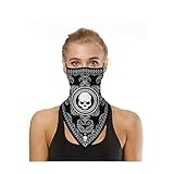 Youning Anti Staub Kopftuch Stirnband mit Ohrschlaufe für Sport Face Schal Elastisch UV Schutz Bandana Multifunktion Dreieckstuch Schlauchschal Seide Damen Herren Mundschutz Halstuch