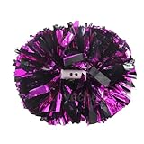 Lovecheer Cheerleading-Pompons, Cheerleading, professionelle metallische Cheerleading-Pompons, für Cheerleading, Sport, Teanm, Spirituosen, Tanztraining, 2 Stück