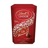 Lindt Schokolade LINDOR Kugeln Milch | 500 g | ca. 40 mit einer unendlich zartschmelzenden Füllung im süßen Cornet | Pralinen Geschenk