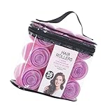 Lockenwickler-Set, 4 Größen, selbstgreifende Lockenwickler für Ausblas-Look, lang, mittel, kurz und dick, feines Volumen, Pony, selbstgreifende Lockenwickler