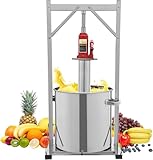 ZXCVBNMQ Obstpresse Weinpresse Edelstahl Obstpresse Beerenpresse Gemüsepresse Lebensmittelpresse (22L)