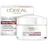 L'Oréal Paris Feuchtigkeitspflege für das Gesicht, Anti-Aging Creme zur Minderung von Falten mit Retino Peptiden, Für eine straffere und weichere Haut, Anti-Falten Experte, 1 x 50 ml