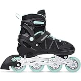 Movino Inline Skates | Cruzer One | Verstellbare Rollschuhe | Inliner für Damen Mädchen Jungen | Inliner für Kinder & Erwachsene | Inline Skates mit großen Rädern 72 mm | Kids-Inliner