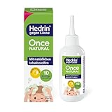 HEDRIN Once Natural, Läusemittel mit natürlichen Inhaltsstoffen zur schonenden Behandlung von Kopfläusen, ohne Pestizide, ohne Alkohol, ohne Duftstoffe und ohne Silikone – hypoallergen - 100ml Lotion