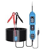 BOROCO Auto Spannungsprüfer Stift, 3.5V-36V DC Digital prüflampe kfz mit Taschenlampe, Batterietester kfz für Autobatterie/Kontinuität/Erdung/Polarität/Diode/Lampe