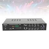 TONFEION 5 Kanal HiFi Verstärker 5.0 Bluetooth, Digital FM USB Stereo Amplifier Receiver, 600W Stereo Audio Receiver mit Fernbedienung, Mini Bluetooth Stereo Amplifier Vollverstärker für Heimkino