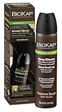 BIOKAP Touch Up Ansatz Spray 75ml | DUNKELBRAUN | Grauen Ansatz kaschieren in 1 Sekunde | hält bis zur nächsten Haarwäsche | Bio Arganöl - TricoREPAIR Komplex