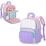 LoDrid Rucksack Kompatibel mit Toniebox Starterset,Tasche für Boombox des Kindes, Viel Platz für Hörfiguren, Pink