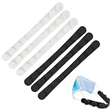 Ohrhaken, 6 Stück Anti-rutsch Silikon Ohrband Gummiband Verlängerungsriemen für Ohrschutz Gang Einstellbare Haken Ohrenriemen für Erwachsene und Kinder