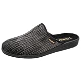 Fischer Frank, Herren Pantoffeln, Grau (grauschwarz 662), 42 EU