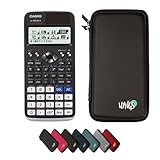 Casio fx-991DE X Classwiz inkl. WYNGS Schutztasche Schwarz - Wissenschaftlicher Taschenrechner - Basic Set