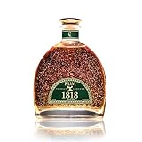 CONDE LUMAR 1818 Rum XO 23K Blattgold Geschenk für Männer & Frauen - Ron Dominikanischer Anejo - Nüssen, Honig, dunkler Schokolade - Premium Liqueur mit Gold Zertifikat Ohne Geschenkverpackung 40%