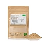 FRISAFRAN Gelatinisiertes Bio-Maca-Pulver, steigert die körperliche und geistige Leistungsfähigkeit, Herkunft Peru, 100 g