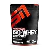 ESN IsoWhey Hardcore Proteinpulver, Chocolate, 2,5 kg, Bis zu 26 g Protein pro Portion, geprüfte Qualität - made in Germany