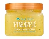 Tree Hut Pineapple Shea Sugar Scrub | Peeling-Körperpeeling entfernt abgestorbene, trockene Haut für ein weiches und hydratisiertes Gefühl | pflegende essentielle Körperpflege | 532 ml