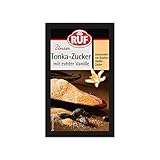 RUF Tonka-Zucker mit echter Bourbon-Vanille, aromatisierter Zucker mit gemahlener Tonkabohne & Bourbon-Vanilleextrakt, glutenfrei, vegan, 3 x 8g