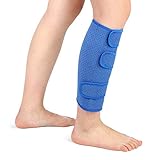 Wadenbandage muskelfaserriss, Kompressions Waden bandage Waden Kompression ohne fuß Neopren Unterschenkelbandage Verstellbar zur Linderung fester Waden, Muskelschmerzen Männer Frauen(Blau) (Blau)
