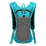 Wasserrucksack Für Laufen | Wasserblasen-Rucksack Für Outdoor | Mit Reflektierenden Streifen, Verstellbaren Schulterträgern, Nylon Und Leichtgewicht Für Wandern, Radfahren, Reisen Und Motorrad