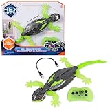 Hex Bots - Wall Crawler Gecko, ferngesteuerter Gecko, der an Wänden und Decken entlang krabbelt, mit leuchtenden LED-Augen, mit Fernbedienung, realistische Bewegungen, für Kinder ab 4 Jahren