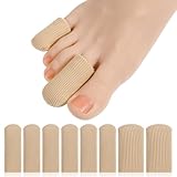 YUXIANLB 8 Stück Zehenblasenschutz, Zehenschutz für den kleinen Zeh, Zehenmanschette, Zen-Zehen, Zehenwärmer, Zehenschutz aus Silikon, Zehenbandagen, Zehenkappen, Hammerzehenteiler