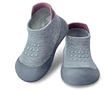 Dookeh Krabbelschuhe Baby (A3-Grau, 12-18 Monate, EU Size 20-21, Fabrikgröße Auf Schuhen gedruckt 22/23)