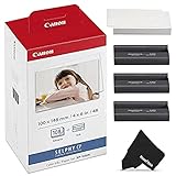 Canon 3115B001(AA) Druckerkartusche und Papier (100 x 148mm für Selphy CP Fotodrucker-Serie)