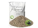 Rasensand 25kg Gartensand Quarzsand 1,0-2,0 mm für Rasenpflege papierverpackt