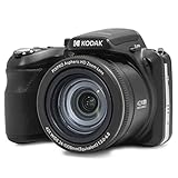 KODAK Pixpro Astro Zoom AZ425 - Digitale Bridge-Kamera, 42X optischer Zoom, 24-mm-Weitwinkel, 20 Megapixel, 3-Zoll-LCD, Full HD 1080p Video, Li-Ionen-Batterie - Schwarz