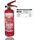 Brandengel Premium Autofeuerlöscher 2kg Pulverlöscher Feuerlöscher, LKW PKW Motorrad KFZ EN 3 Messingarmatur Manometer Halterung ABC 4LE (Mit Prüfnachweis u. Jahresmarke)