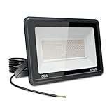 Jefedana LED Strahler Außen Warmweiß 3500K Superhell Außenstrahler LED Fluter IP66 Wasserdicht LED Aussenlampe Flutlicht LED-Strahler für Hinterhof, Garage, Flur,Garten (Warmweiß, 150W)