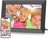 Frameo WiFi Digitaler Bilderrahmen –10,1 Zoll Foto Rahmen 1280x800 HD IPS Touchscreen, 32GB Speicher, Automatische Drehung, Wandhalterung, Sofortige Weitergabe von Fotos Videos, Beste Wahl Geschenk