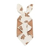 Poupangke Baby-Lätzchen, Stoff für Rots, Bandana aus Baumwolle für Babys, Sabbertuch, 30,5 x 30,5 cm, rot für Babys – weiches Spucktuch, doppellagig, saugfähig, für Babys, Spucktuch für die, Milder