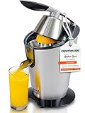 LEBENLANG Saftpresse elektrisch 600W - Inkl. Edelstahlkegel & BPA-Frei I Hohe Ergiebigkeit I Orangenpresse Zitruspresse Zitronenpresse Orangensaftpresse I Orange Juicer Press Zitronen