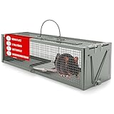 VANWILD® Rattenfalle Lebend 40cm | Tierfreundliche Lebendfalle mit Zwei Eingängen, Sichere & Effektive Mausefalle für jeden Einsatzbereich