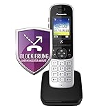 Panasonic KX-TGH710GS Schnurlostelefon ohne Anrufbeantworter (DECT Telefon, strahlungsarm, Farbdisplay, Anrufsperre, Freisprechen) schwarz