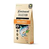 Eminent Selection Sensitive – Hundefutter für Sensible Hunde | Fisch & Insekt (getreidefrei) / Lamm & Reis (glutenfrei) | Hypoallergen & leicht verdaulich (12 kg, Fish & Insect)