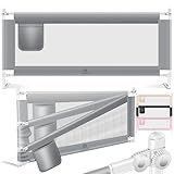 KESSER® Bettschutzgitter 150cm Reise Bett Rausfallschutz verstellbar Bed Guard Rail Bumper, Kinder/Baby, Bettgitter Klappbar, Kinderbett Kinderbettschutzgitter, Tasche, Grau, Höhe: 72 bis 96cm