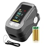 Bestyks Pulsoximeter, SauerstoffsäTtigung MessgeräT Finger, Pulsoximeter Fingeroximeter für Die Messung Des Pulses Und Der SauerstoffsäTtigung Am Finger (Spo2)